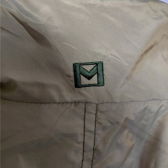 Michael Kors Womens Down Puffer Jacket Medium Green Reversible Quilted Packable - Picture 12 of 15